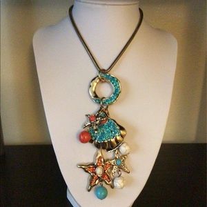 NWT. Cloris. Coral /Turquoise/Gold Set.